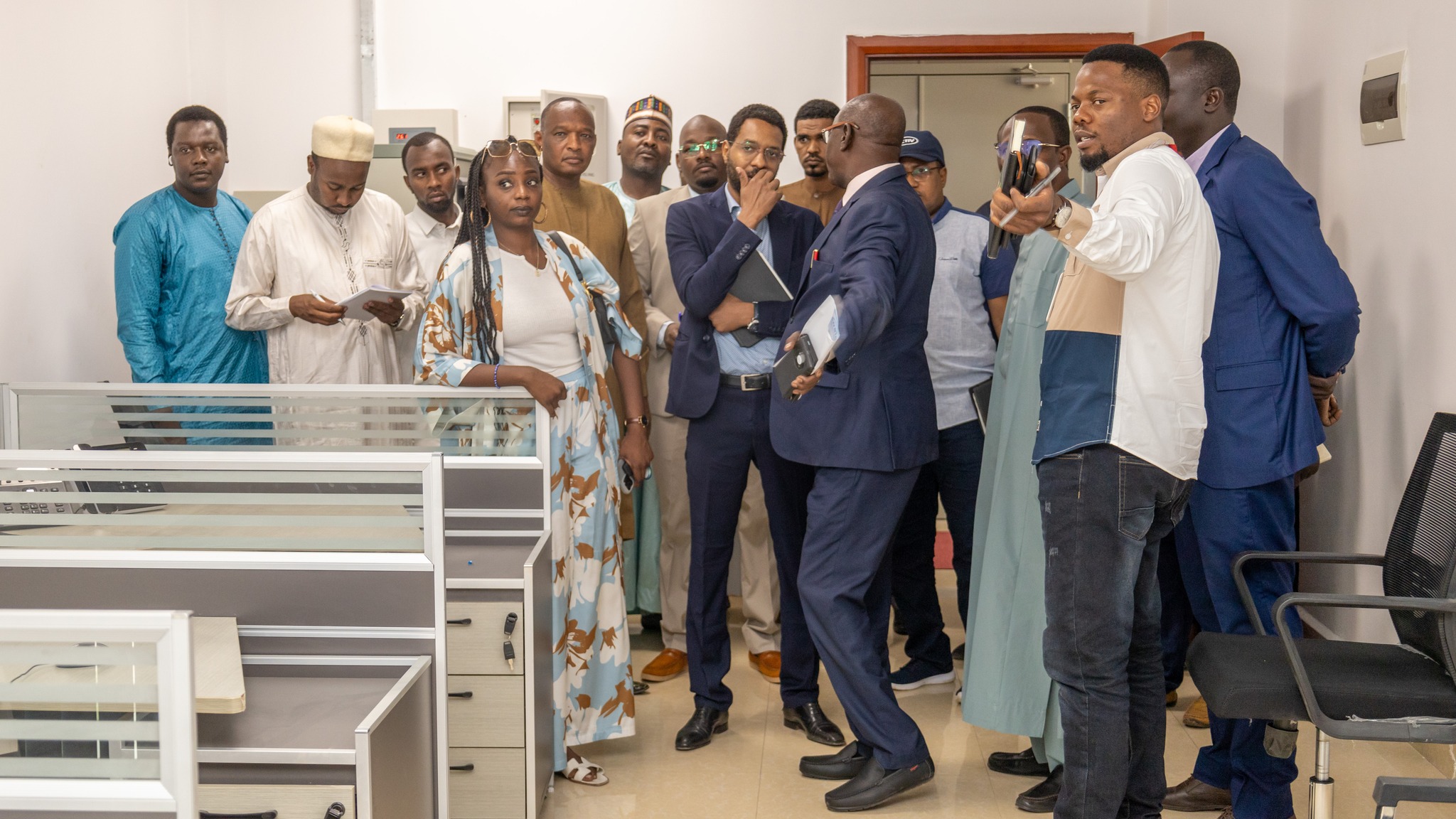 Protection des données personnelles-ANSICE-Tchad effectue une visite guidée dans les locaux du nouveau Data Center National à N’Djamena