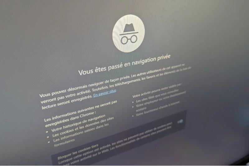 google chrome en mode privée