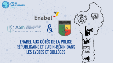 Campagne de sensibilisation sur le cybercrime : Enabel aux côtés de la Police Républicaine et l’ASIN-Bénin dans les lycées et collèges